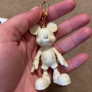 Disney x Bauble Bar Cream Mickey Mouse Bag Charm/Keychain